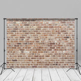 Aperturee - Old Red Weathered Brick Wall Photoshoot Backdrop